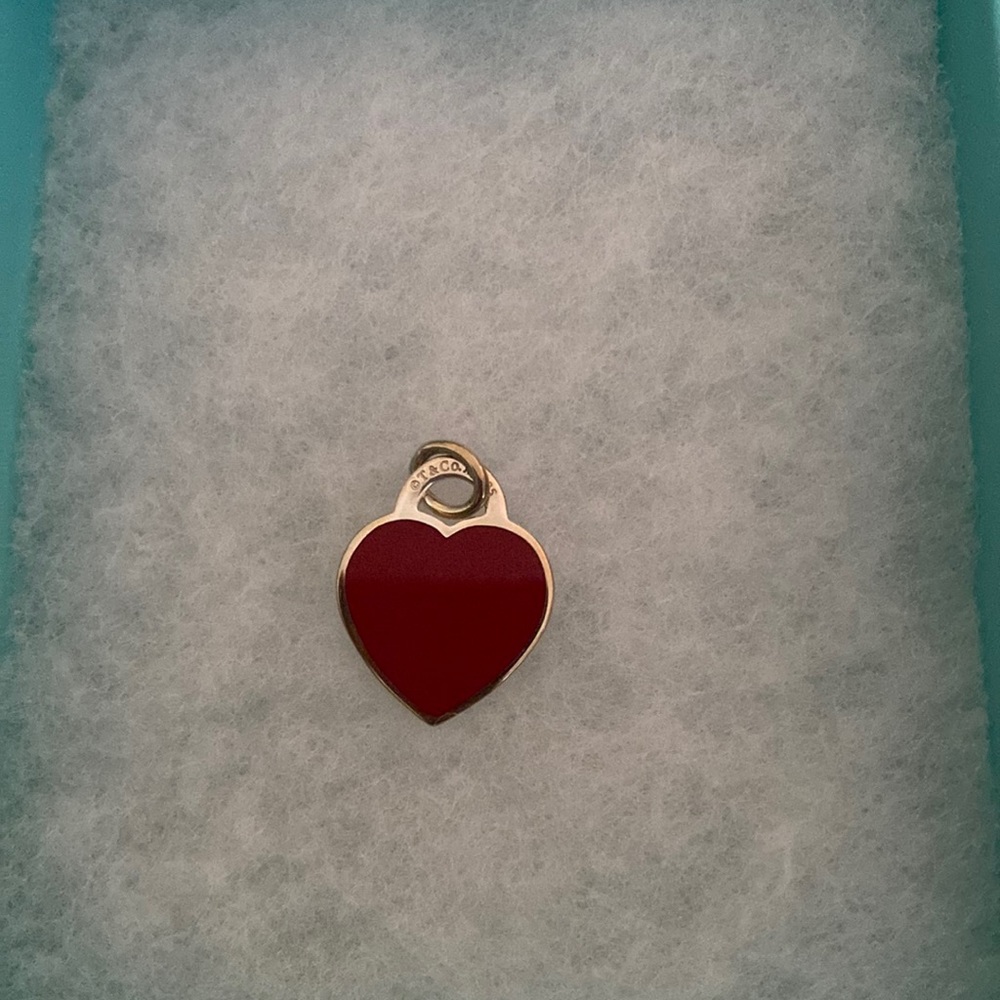 Return to Tiffany Double Heart Tag Pendant/charm!